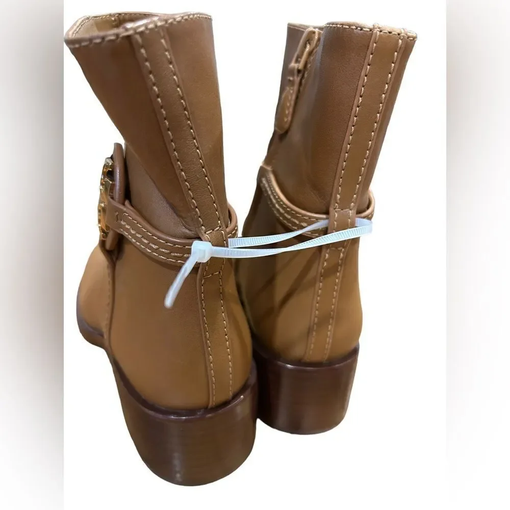Revolve Tory Burch Brown Miller Ankle Chelsea boots 45mm in Tiramisu